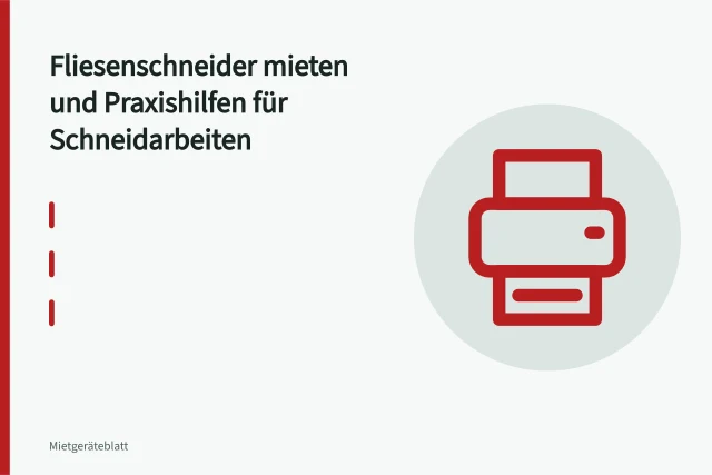 Handhebel-Fliesenschneider ritzt und bricht eine Keramikfliese auf der Baustelle. Fliesenschneider mieten und Praxishilfen für Schneidarbeiten