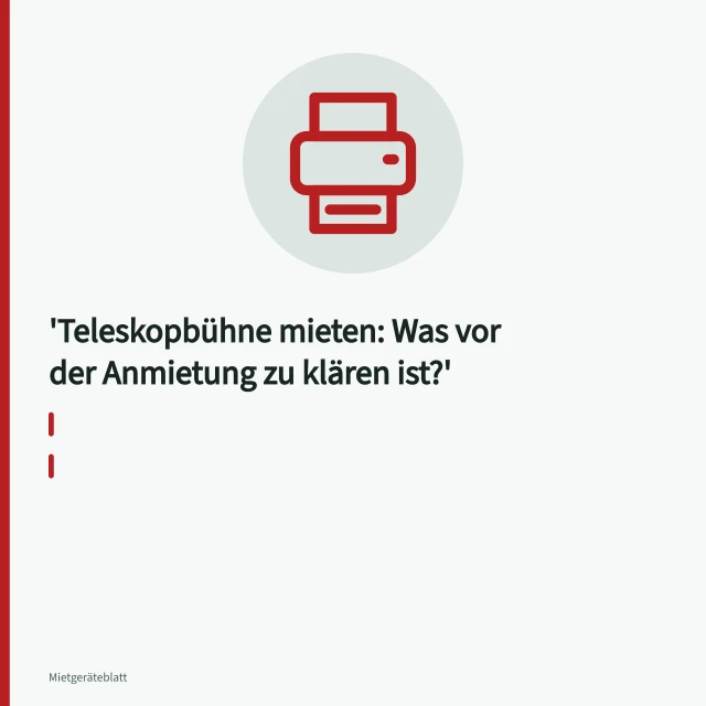 Teleskopbühne mit ausgefahrenem Arm und Arbeitskorb im Baustelleneinsatz. Teleskopbühne mieten: Was vor der Anmietung zu klären ist?